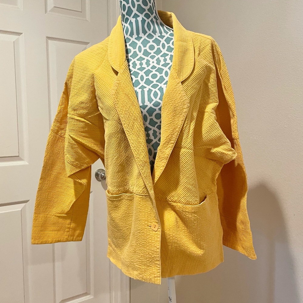 Weekend Edition Vintage Yellow Oversized Blazer
